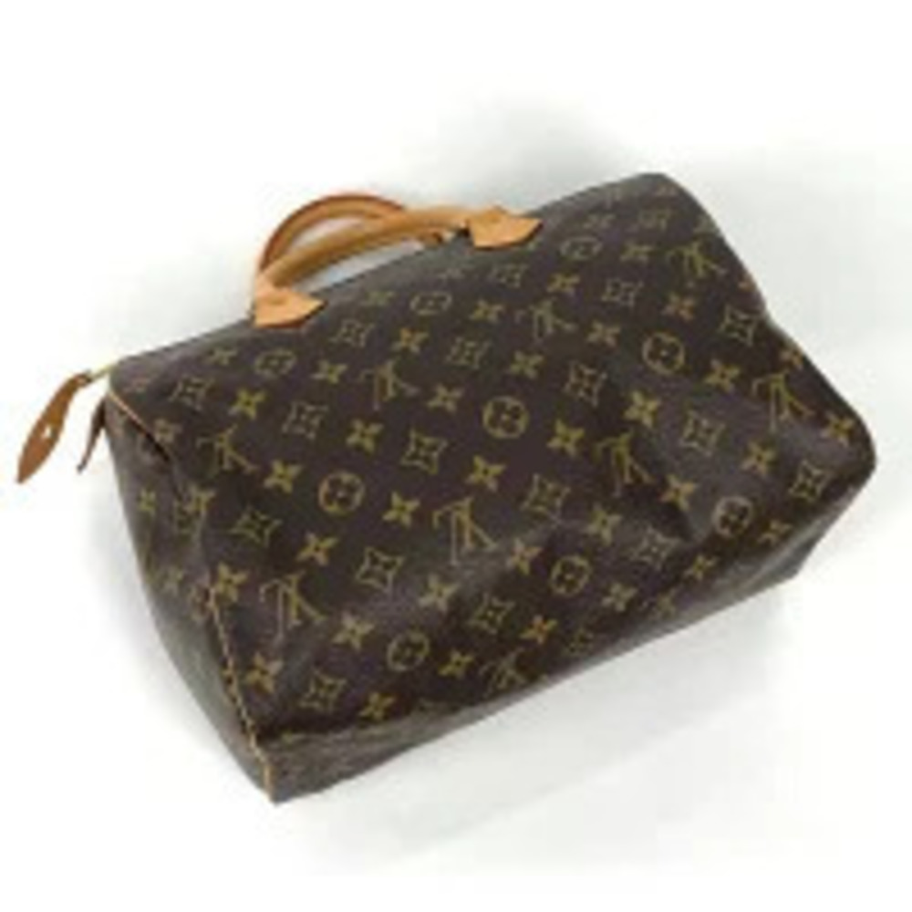 Louis Vuitton Monogram Speedy Boston Brown Commuter Bag Handbag